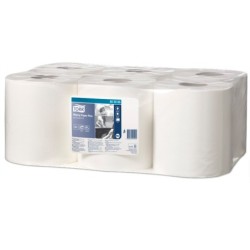 Papel secamanos central 2 capas para dispensador m2 rollo de 150,2 mt