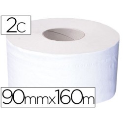 Papel higienico mini jumbo 2 capas 160 mt para dispensador t2