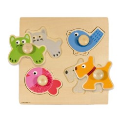 Puzle diset animales domesticos 4 piezas