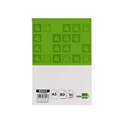Bloc notas liderpapel liso a5 80 hojas 60 g/m2 perforado sin tapa