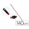 Palo de escoba o fregona metal universal con adaptador sp 140 cm