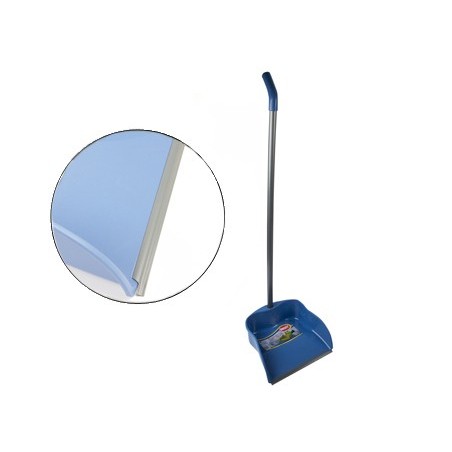 Recogedor con perfil de goma 23 cm con palo
