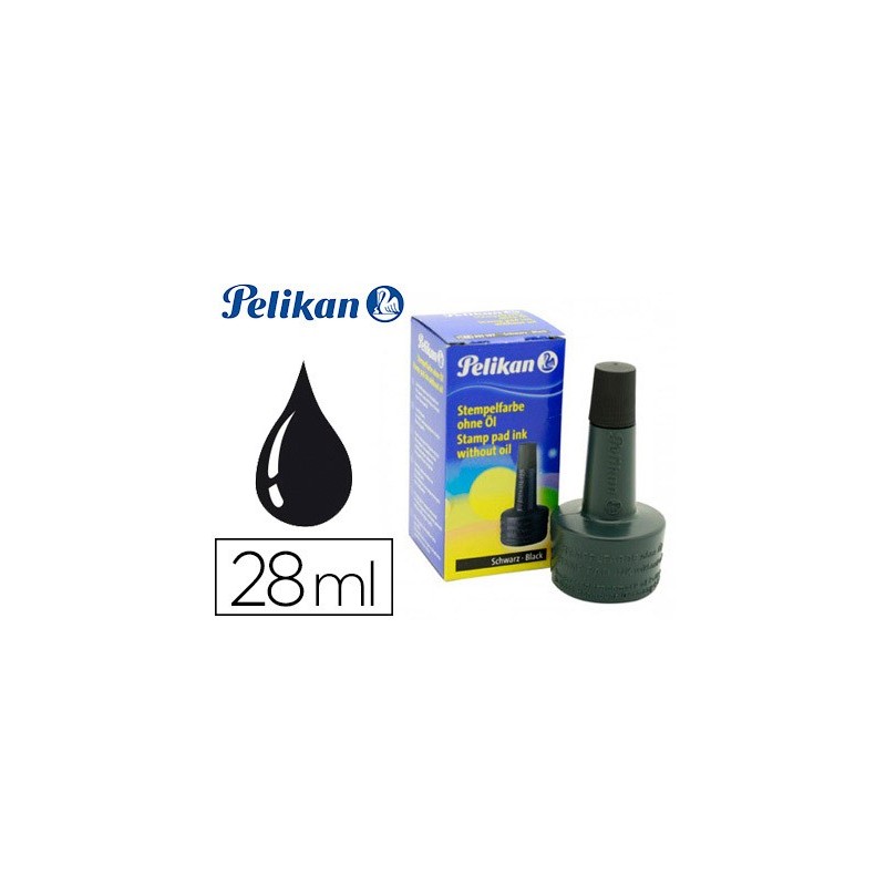 Tinta tampon pelikan negro bote 28 ml