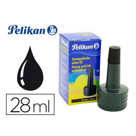 Tinta tampon pelikan negro bote 28 ml