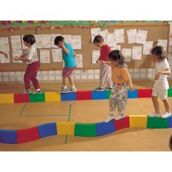 Pasillo amaya para equilibrio acoplable semicircular curvo longitud 30cm caja de 10 unidades