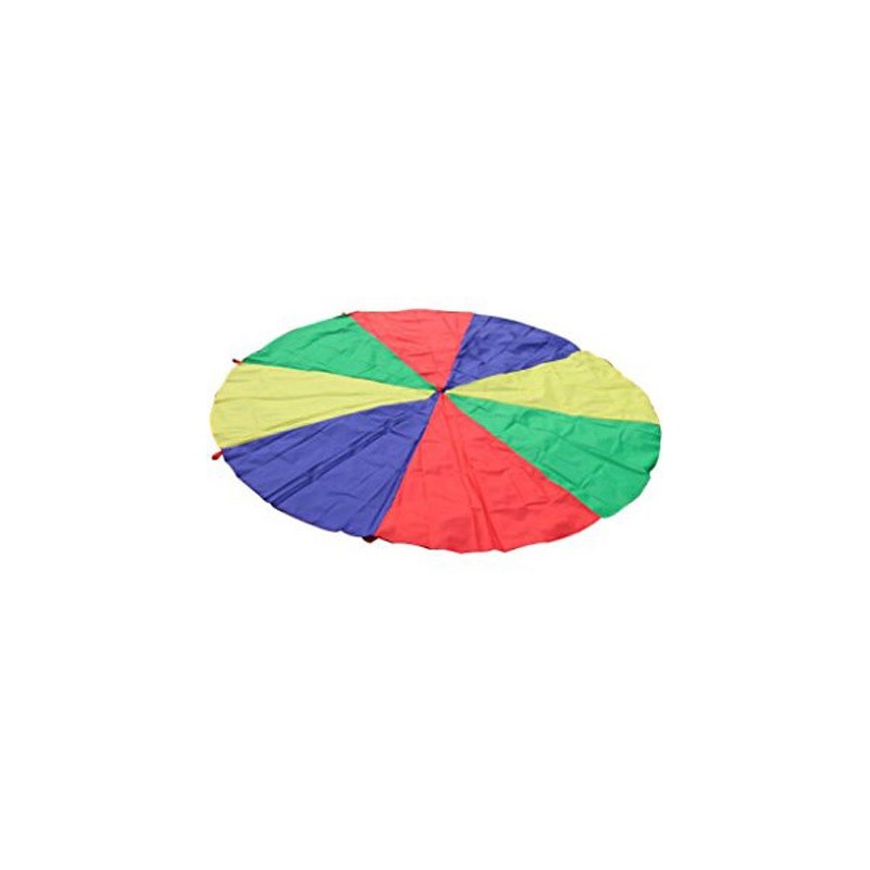 Paracaidas amaya de nylon con 20 asas colores del parchis 6 m