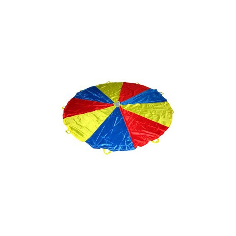 Paracaidas amaya de nylon con 12 asas colores del parchis 3,50 m