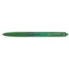 Boligrafo pilot super grip g verde retractil sujecion de caucho tinta base de aceite