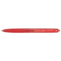 Boligrafo pilot super grip g rojo retractil sujecion de caucho tinta base de aceite