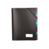 Carpeta liderpapel clasificadora polipropileno din a4 negra -portafirmas -12 departamentos