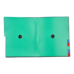 Carpeta liderpapel clasificadora polipropileno din a4 negra -portafirmas -12 departamentos