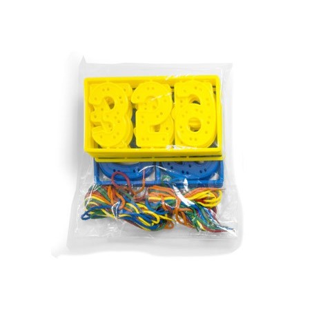 Juego miniland numeros para coser 7 cm 40 piezas  20 cordones