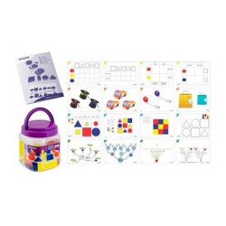 Juego miniland activity logical blocks 60 bloques  16 actividades