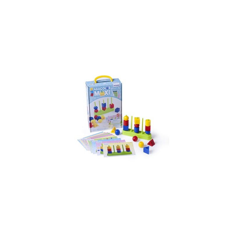 Juego miniland abacolor 5 columna maxi 15 piezas