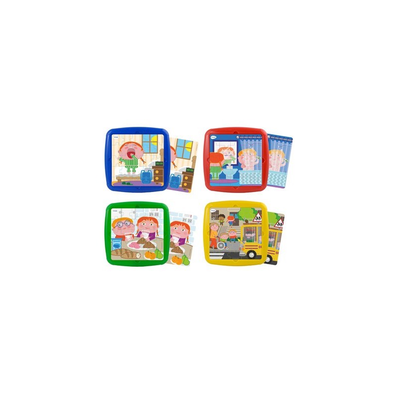 Puzle miniland habito diarios set de 4 unidades 25 piezas