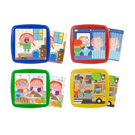 Puzle miniland habito diarios set de 4 unidades 25 piezas