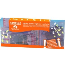 Juego miniland monedas y billetes activity euro 108 piezas