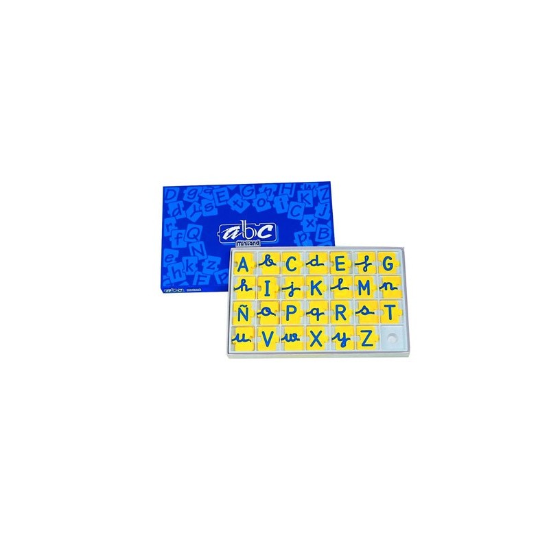 Juego miniland abecedario mayusculas y minusculas 168 piezas