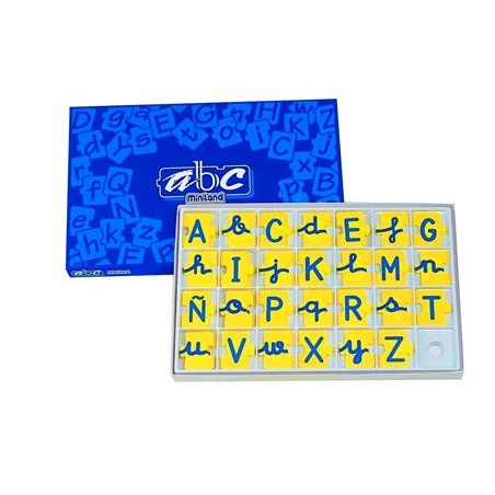 Juego miniland abecedario mayusculas y minusculas 168 piezas