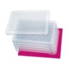 Juego miniland placa para pinchos transparente 31x21 cm set de 6 unidades