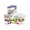 Juego miniland actividades botones 40 piezas  5 cordones