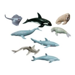Juego miniland animales marinos 8 figuras
