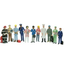 Juego miniland figuras oficios y profesiones caja de 11 unidades