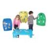 Juego contenedores henbea plastico reciclaje material organico vidrio papel 36 piezas incluye envase recicla