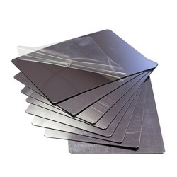 Espejo henbea plastico flexible e irrompible 14x20 cm set de 8 unidades