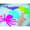 Juego plantillas flexibles henbea animales del mar medidas 15x21 cm set 6 unidades