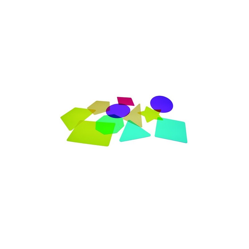 Juego plantillas 2d translucidas henbea para mesa con luz led colores surtidos