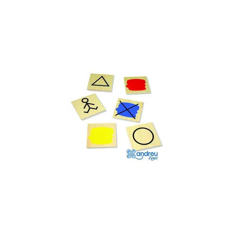 Juego andreutoys bloques logicos atributos 20 piezas 27x10x5 cm