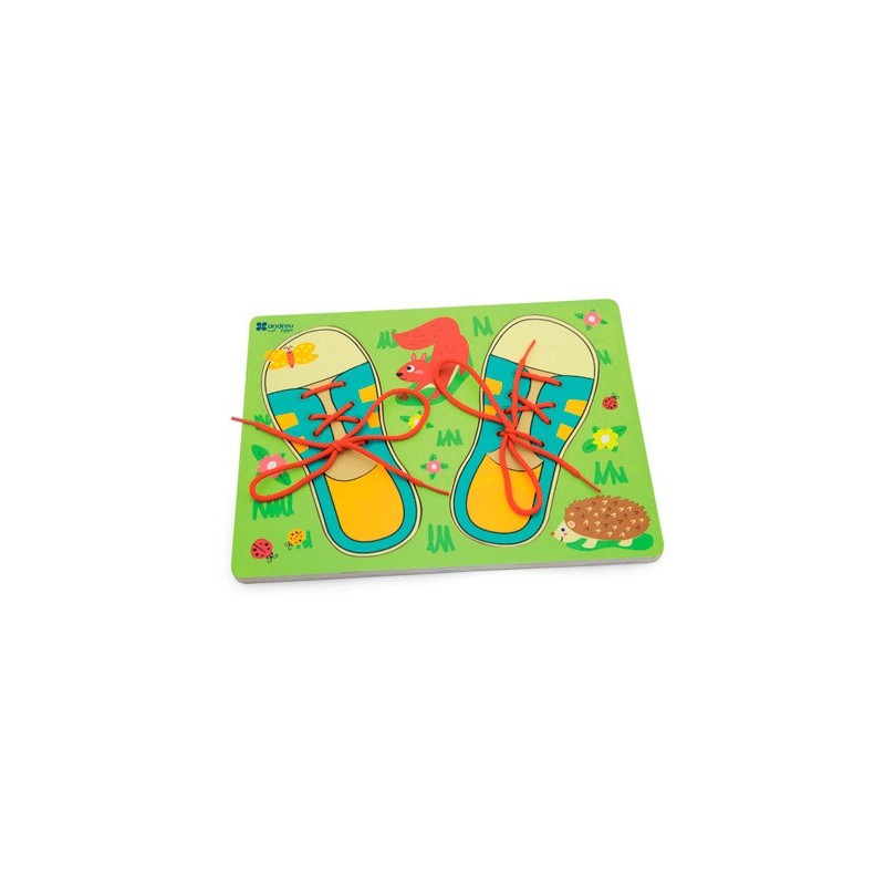 Juego andreutoys enhebrar hilar y coser 30x22,5x1,3cm