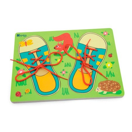 Juego andreutoys enhebrar hilar y coser 30x22,5x1,3cm