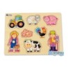 Puzle andreutoys madera granja 8 piezas