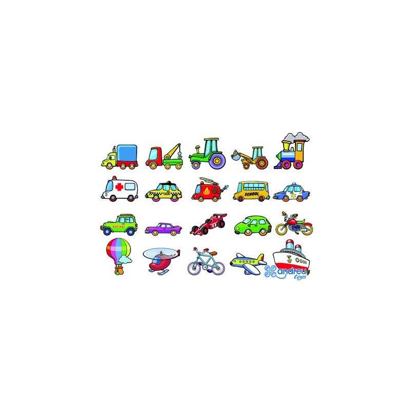 Juego andreutoys vehiculos magneticos 8 cm caja de 20 unidades surtidas 20,6x19x4,5 cm
