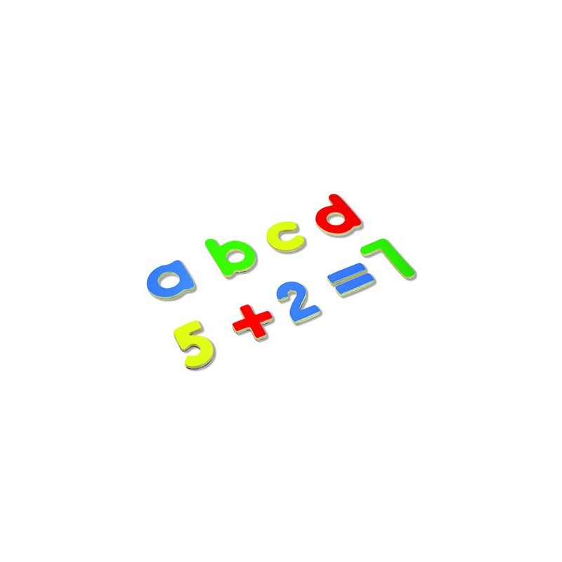 Juego andreutoys letras y numeros magneticos 75 piezas 20,6x19x4,5 cm