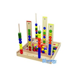 Juego andreutoys manipulacion percepcion visual 92 piezas 34x33x4,5 cm