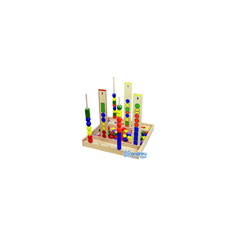 Juego andreutoys manipulacion percepcion visual 92 piezas 34x33x4,5 cm
