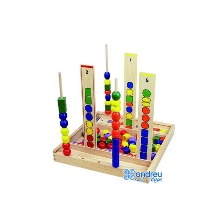 Juego andreutoys manipulacion percepcion visual 92 piezas 34x33x4,5 cm
