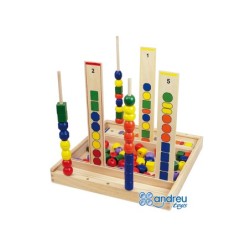 Juego andreutoys manipulacion percepcion visual 92 piezas 34x33x4,5 cm