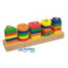 Juego andreutoys manipulacion 25 piezas geometricas  12 plantillas doble cara 32,8x19,2x7,1 cm