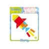Juego andreutoys formas geometricas colores 42 piezas  24 plantillas 28,6x28,6x3,8 cm