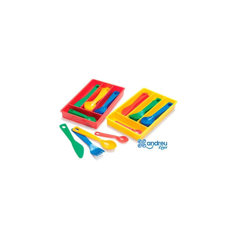 Juego dantory cuberteria 4 servicios 17 piezas 11,5x18,5x2,5 cm