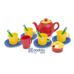 Juego dantoy te 4 servicios 17 piezas 12x18,5x19 cm
