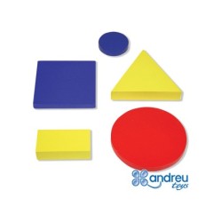 Juego andreutoys figuras geometricas madera 48 piezas 24,5x15x8 cm