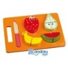 Juego andreutoys bandeja frutas para cortar 21,4x15x3 cm