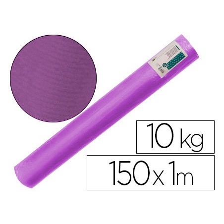 Papel kraft verjurado liderpapel violeta ancho 1 mt lomgitud 150 mt gramaje 65 gr peso 10 kg