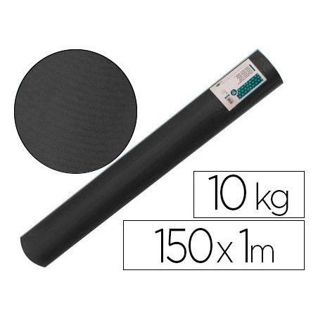 Papel kraft verjurado liderpapel negro ancho 1 mt lomgitud 150 mt gramaje 65 gr peso 10 kg