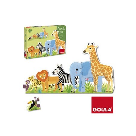 Puzle goula xxl decreciente selva 16 piezas